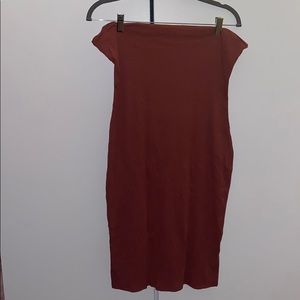 Ribbed midi sleeveless bodycon dress